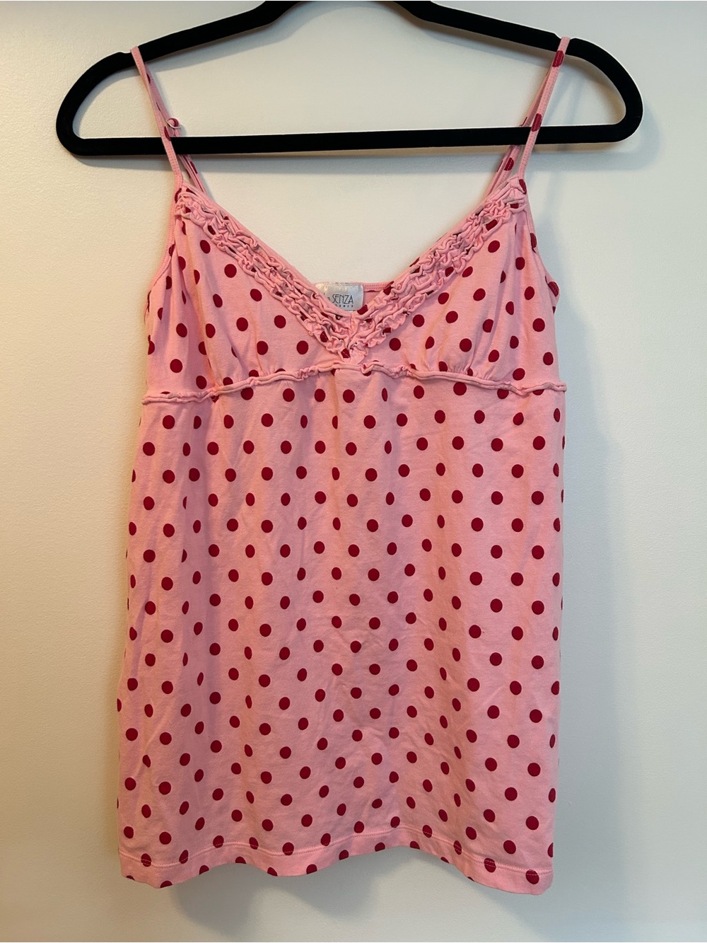 La SENZA Pink and Red Polka Dot Cami